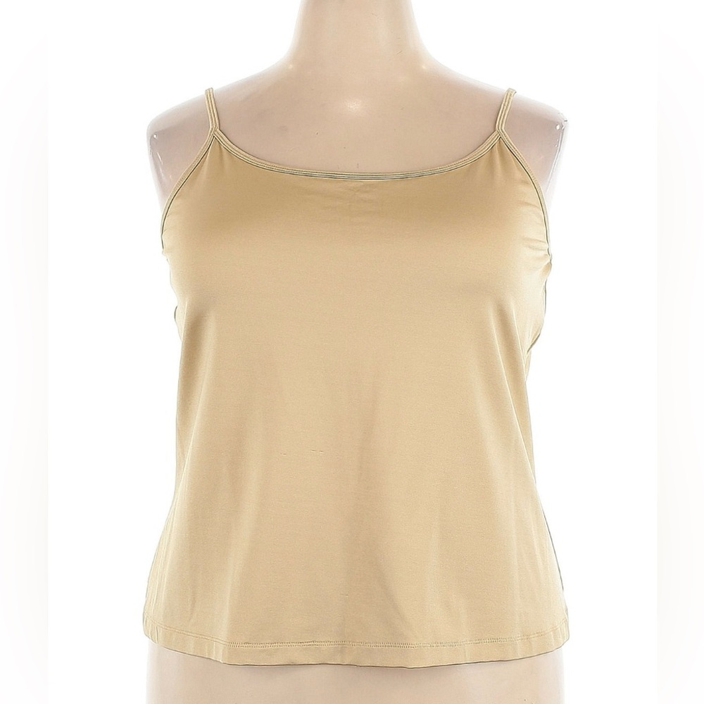 Lane Bryant Longer Length Tan Camisole with Adjustable Straps